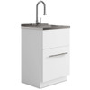 Metro - Laundry Cabinet & Faucet And Stainless Steel Sink Metro - Laundry Cabinet & Faucet And Stainless Steel Sink