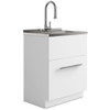 Metro - Laundry Cabinet & Faucet And Stainless Steel Sink Metro - Laundry Cabinet & Faucet And Stainless Steel Sink