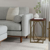 Selma - Handcrafted Metal And Wood Accent Table