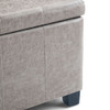 Dover - Upholstered Storage Ottoman Bench Dover - Upholstered Storage Ottoman Bench