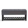 Saxon - Upholstered Transitional Storage Ottoman Bench