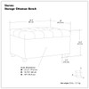 Sienna - Transitional Storage Ottoman Bench