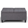 Harrison - Upholstered Coffee Table Storage Ottoman
