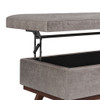 Owen - Lift Top Large Coffee Table Storage Ottoman, Mid Century Style Owen - Lift Top Large Coffee Table Storage Ottoman, Mid Century Style