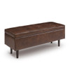 Shay - Large Square Coffee Table Storage Ottoman Mid-Century Style Shay - Large Square Coffee Table Storage Ottoman Mid-Century Style