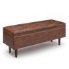 Shay - Large Square Coffee Table Storage Ottoman Mid-Century Style Shay - Large Square Coffee Table Storage Ottoman Mid-Century Style