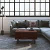 Shay - Large Square Coffee Table Storage Ottoman Mid-Century Style