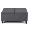 Ellis - Coffee Table Storage Ottoman Contemporary Design