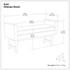 Scott - Upholstered Ottoman Bench