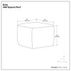 Zoey - Handcrafted Woven Cube Pouf