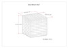 Zoey - Handcrafted Woven Cube Pouf