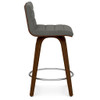 Roland - Upholstered Swivel Counter Height Stool Roland - Upholstered Swivel Counter Height Stool