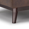 Owen - Tray Top Small Coffee Table Upholstered Storage Ottoman