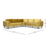 Amber - Velvet Corner Sectional Sofa Amber - Velvet Corner Sectional Sofa