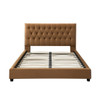 Donald - Mid-Century Modern Velvet Platform Bed