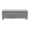 Soft Close Upholstered Storage Bench, Convenient Design