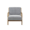 Mid-Century Style Lounge Chair With Upholstered Seat