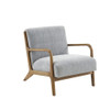 Mid-Century Style Lounge Chair With Upholstered Seat Mid-Century Style Lounge Chair With Upholstered Seat