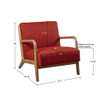 Mid-Century Style Lounge Chair With Upholstered Seat Mid-Century Style Lounge Chair With Upholstered Seat