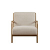 Mid-Century Style Lounge Chair With Upholstered Seat
