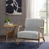 Mid-Century Style Lounge Chair With Upholstered Seat Mid-Century Style Lounge Chair With Upholstered Seat