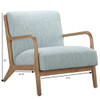 Mid-Century Style Lounge Chair With Upholstered Seat Mid-Century Style Lounge Chair With Upholstered Seat