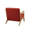 Mid-Century Style Lounge Chair With Upholstered Seat Mid-Century Style Lounge Chair With Upholstered Seat