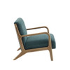Mid-Century Style Lounge Chair With Upholstered Seat Mid-Century Style Lounge Chair With Upholstered Seat