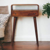 Curved Chestnut Console Table Curved Chestnut Console Table