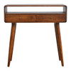 Curved Chestnut Console Table Curved Chestnut Console Table