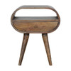Circular Open Bedside Nightstand