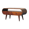 Solid Wood Circular TV Stand