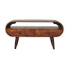 Solid Wood Circular TV Stand