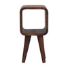 Minimalist Open Curved Nightstand