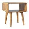 Minimalist Open Curved Nightstand Minimalist Open Curved Nightstand