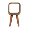 Minimalist Open Curved Nightstand Minimalist Open Curved Nightstand