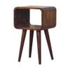 Minimalist Open Curved Nightstand