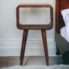 Minimalist Open Curved Nightstand Minimalist Open Curved Nightstand