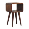 Minimalist Open Curved Nightstand Minimalist Open Curved Nightstand