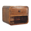 Curve Upper Slot Floating Nightstand