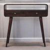 Solid Wood Curved Console Table Solid Wood Curved Console Table