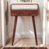 Solid Wood Curved Console Table Solid Wood Curved Console Table