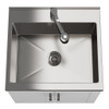 Kyle - Laundry Cabinet & Faucet And Stainless Steel Sink Kyle - Laundry Cabinet & Faucet And Stainless Steel Sink