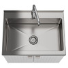 Murphy - Laundry Cabinet & Faucet And Stainless Steel Sink Murphy - Laundry Cabinet & Faucet And Stainless Steel Sink