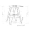 Simeon - Multifunctional Metal Stool With Wood Seat
