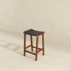 James - Mid-Century Modern Genuine Leather Counter Stool James - Mid-Century Modern Genuine Leather Counter Stool
