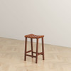 James - Mid-Century Modern Genuine Leather Counter Stool James - Mid-Century Modern Genuine Leather Counter Stool
