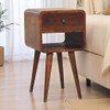 Mini Chestnut Curve Lower Bedside Nifhtstand Mini Chestnut Curve Lower Bedside Nifhtstand