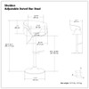 Sheldon - Upholstered Adjustable Swivel Bar Stool