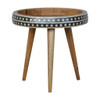 Small Patterned Nordic Style End Table Small Patterned Nordic Style End Table